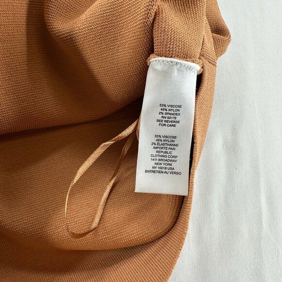 House Of Harlow 1960 Crop Top Womens L Mock Neck Sleeveless Pullover Knitted Tan - Picture 8 of 10